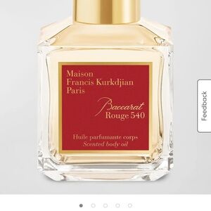 Baccarat Rouge 540 Body Oil / Brand New never used/ bought for 115